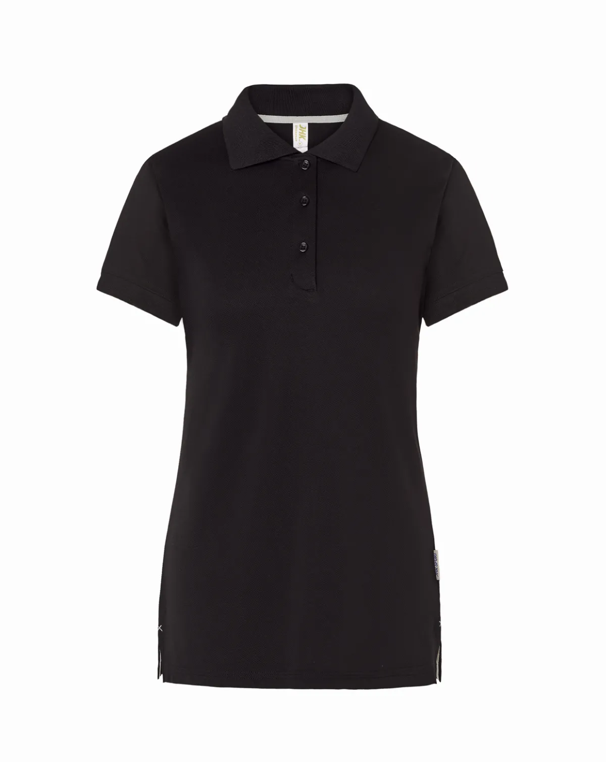 Heavy Pique Polo Lady Black-Silver