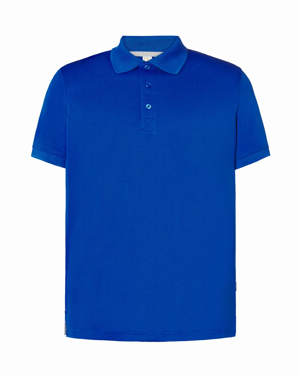 Heavy Pique Polo Man Royal Blue-Silver