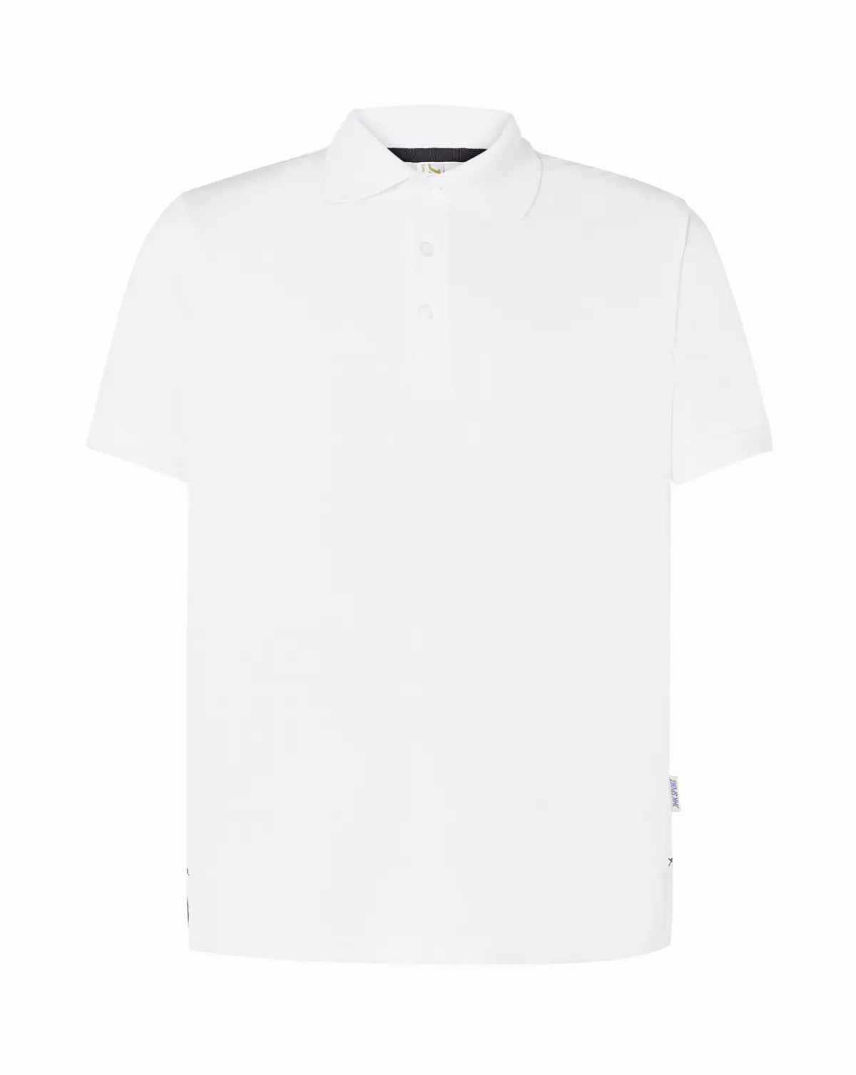 Heavy Pique Polo Man White / Navy