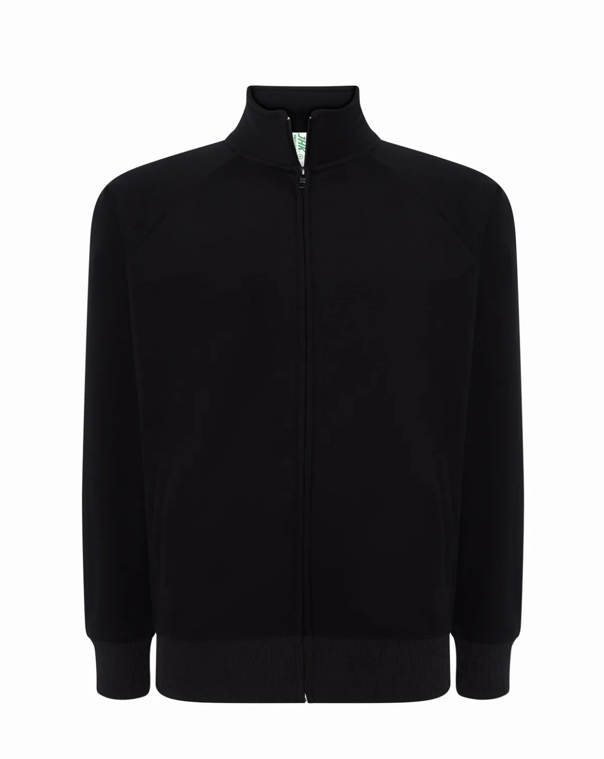 Full Zip French Terry Sweatshirt Black