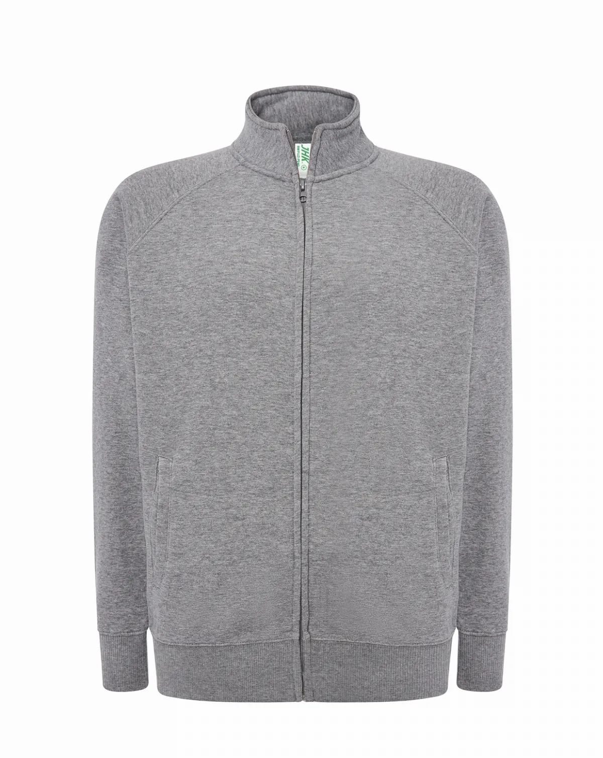 Full Zip French Terry Sweatshirt Grey Melange