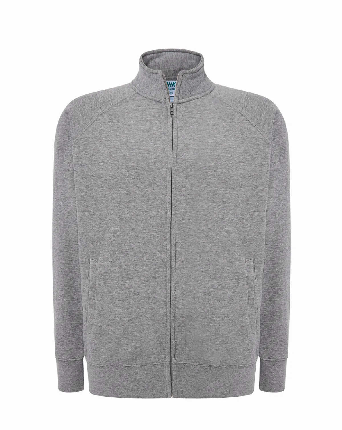 Full Zip CVC Sweatshirt Grey Melange