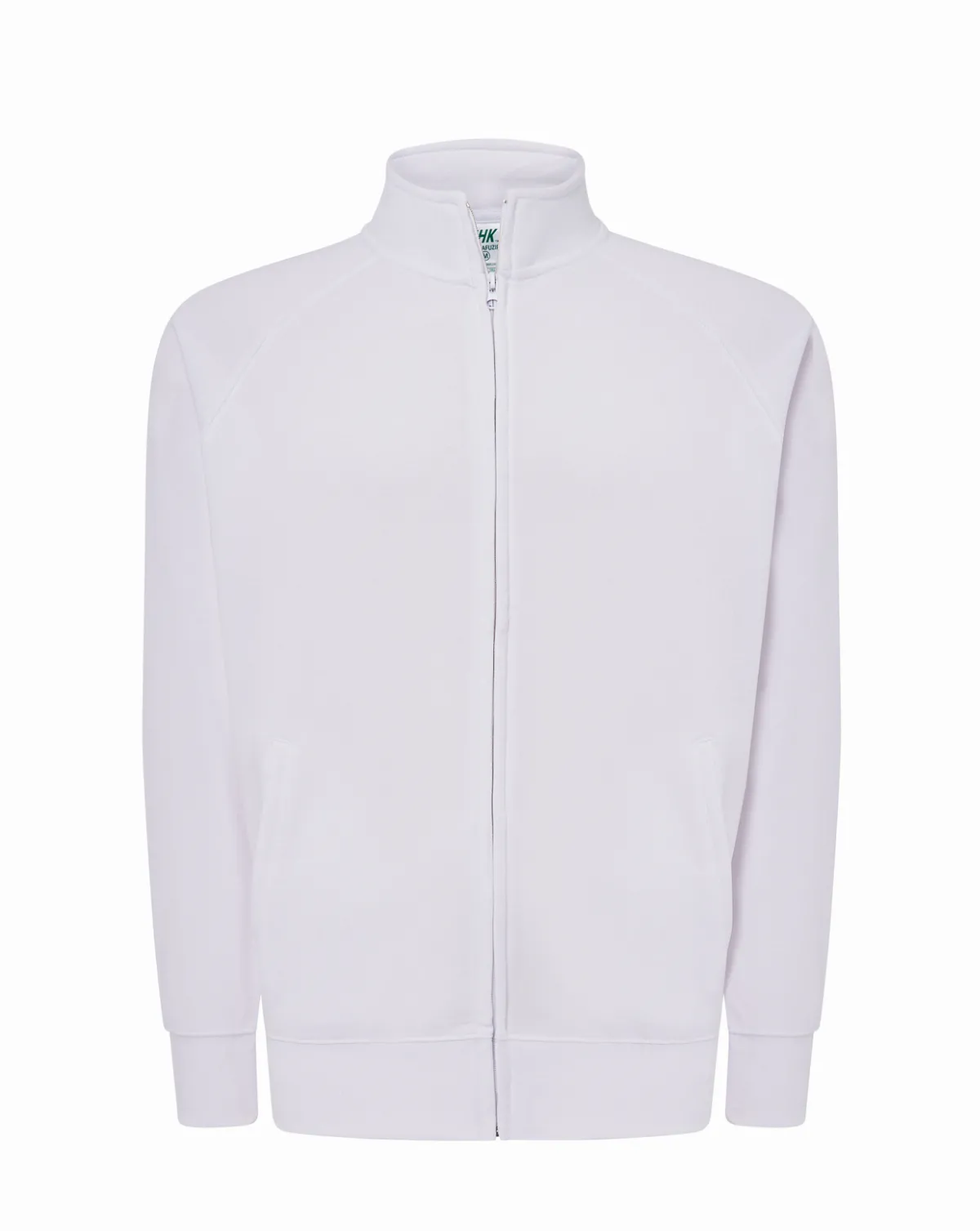 Full Zip CVC Sweatshirt White