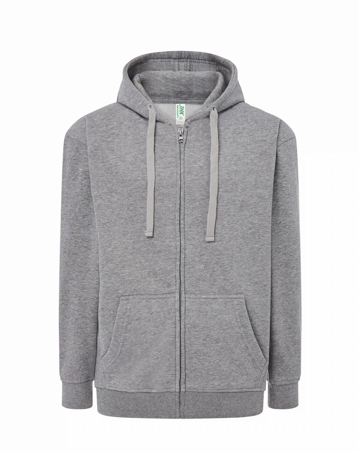 Hooded CVC Sweatshirt Grey Melange