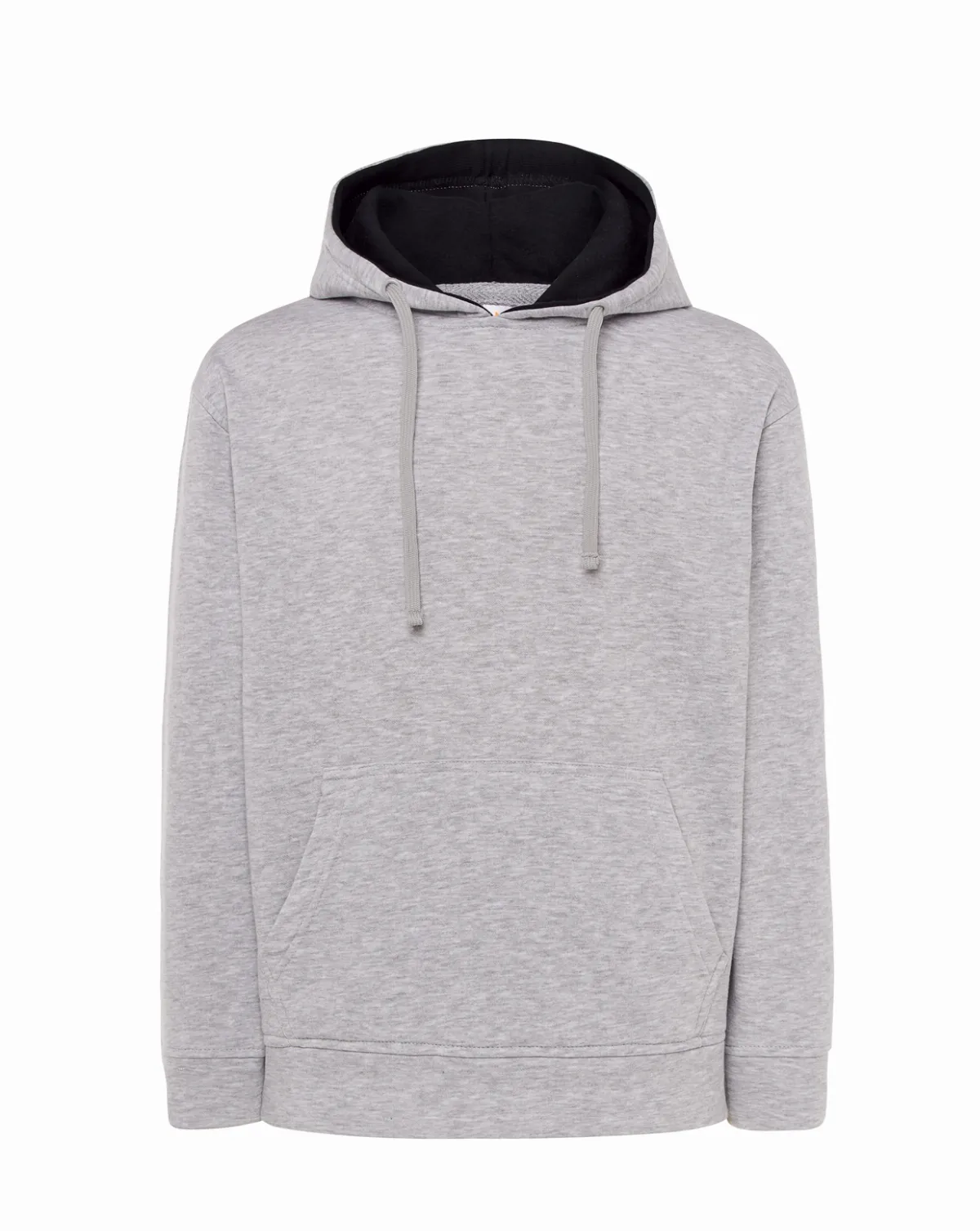 Unisex Ocean Hooded Contrast Kangaroo Ash Melange-Navy