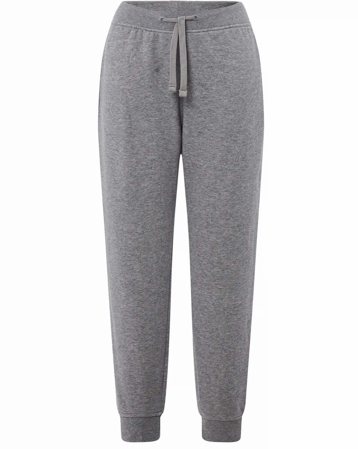 Sweat Pants Cuff Unisex Grey Melange