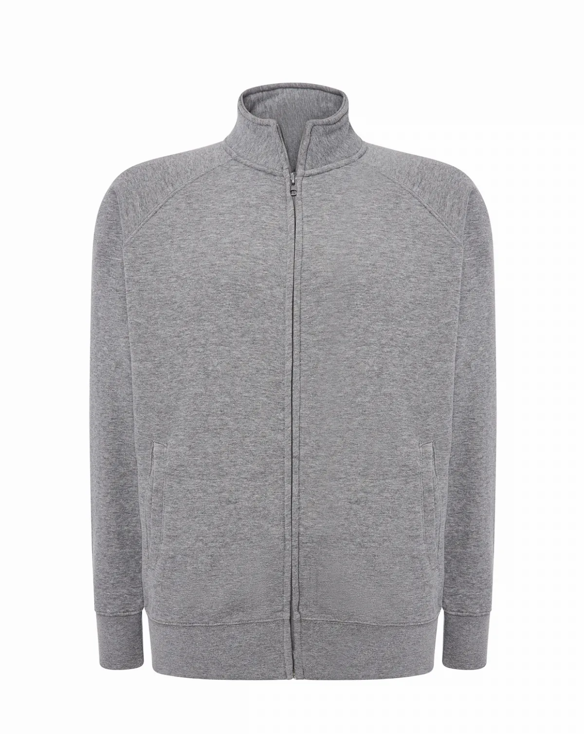 Full Zip Sweatshirt Grey Melange