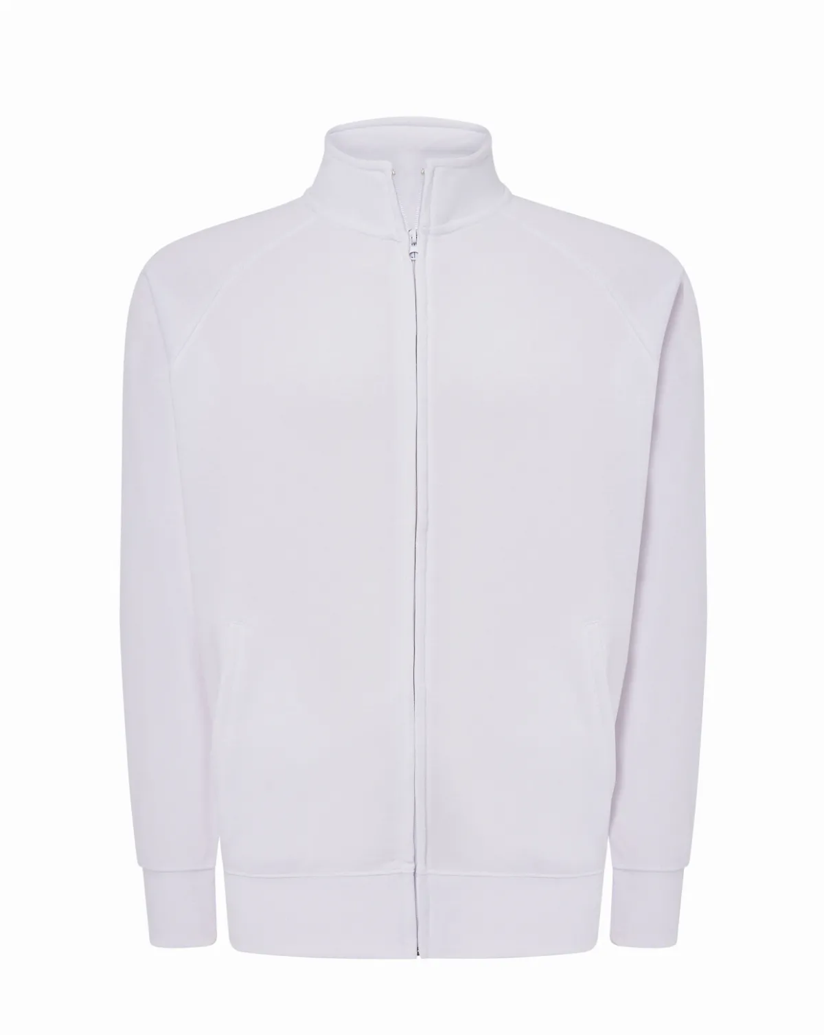 Full Zip Sweatshirt White