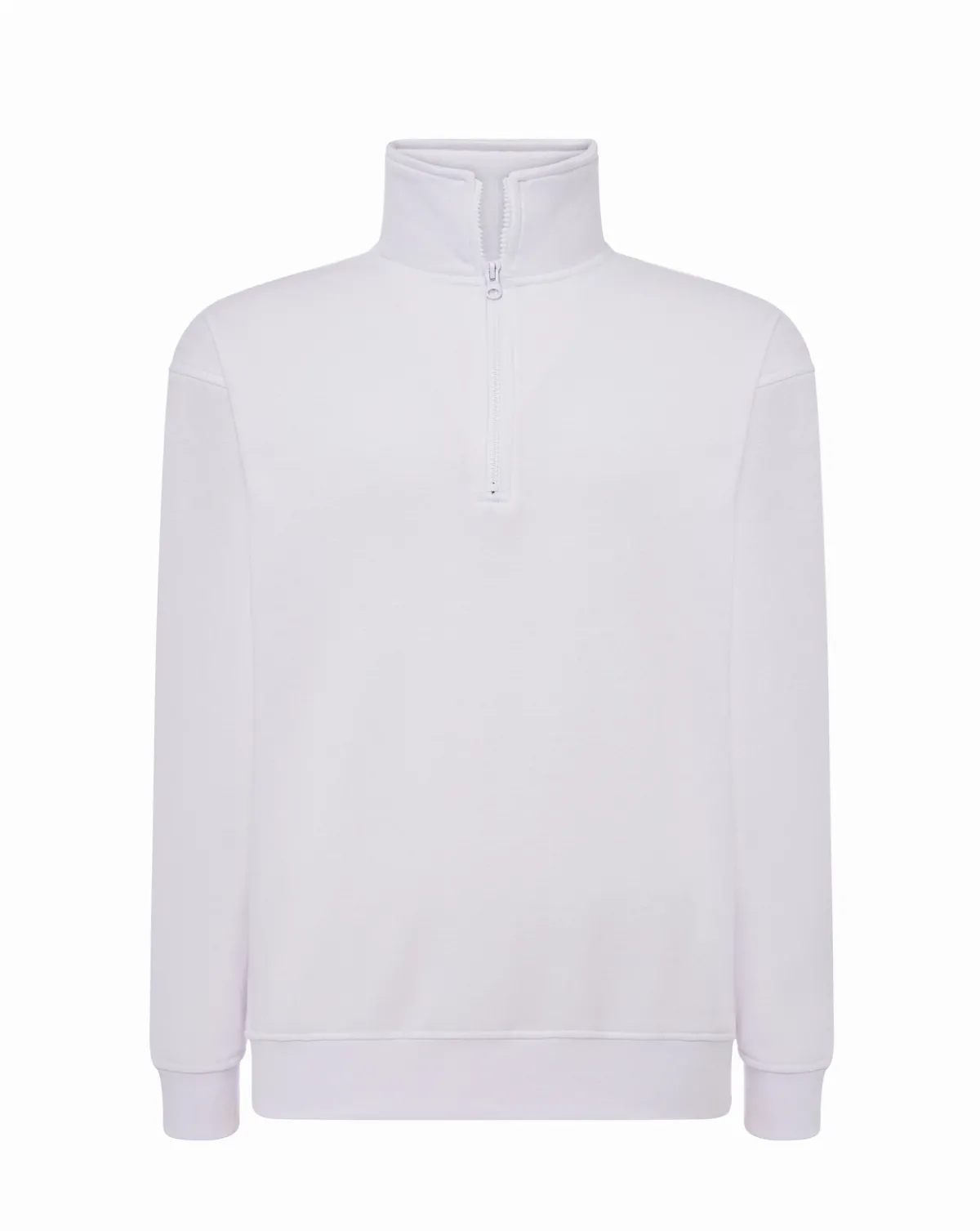 Half Zip Sweatshirt White