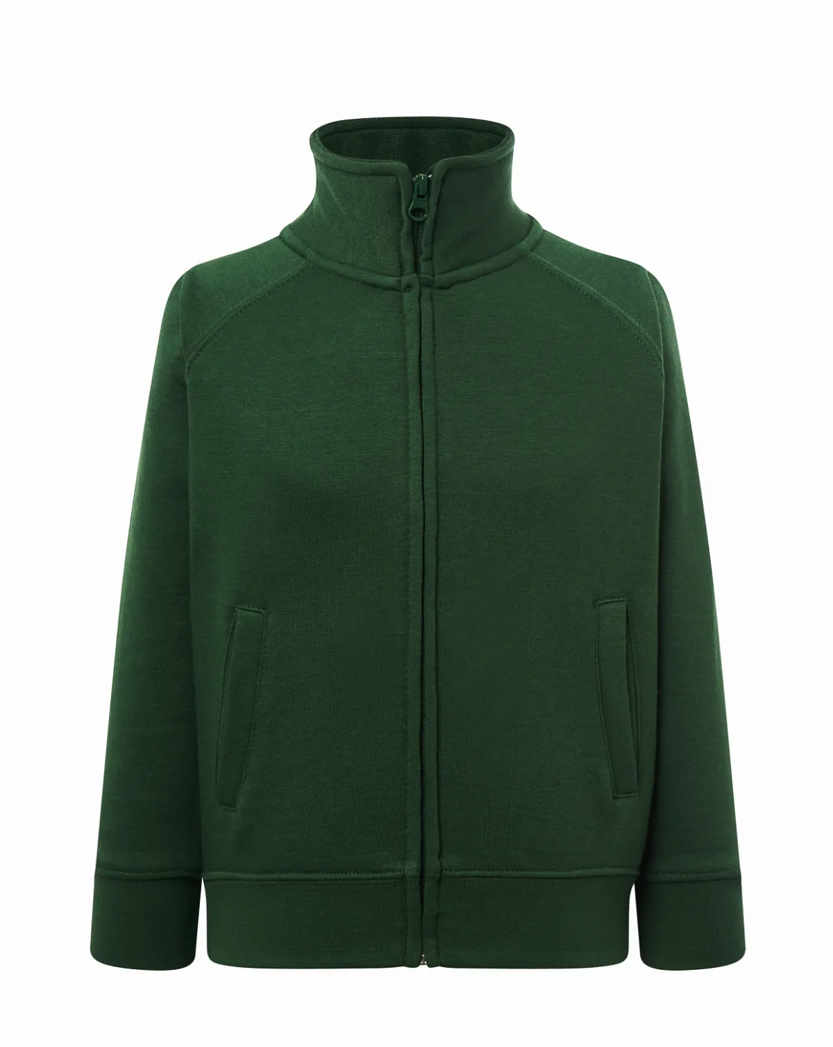 Kid Full Zip Sweatshirt Bottle Green