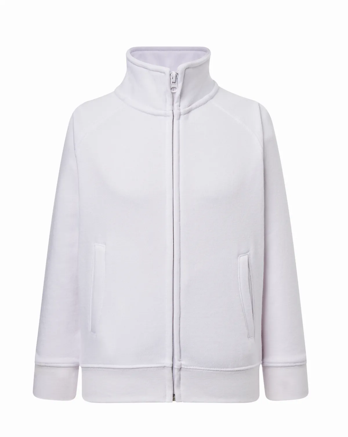 Kid Full Zip Sweatshirt White