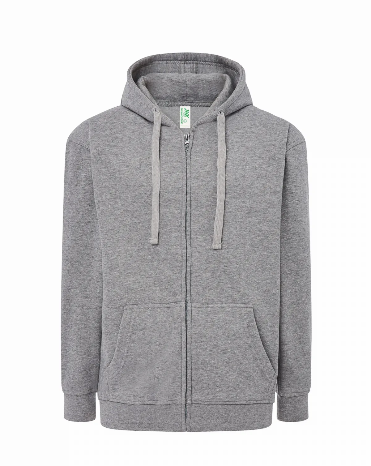 Hooded French Terry Sweatshirt Grey Melange
