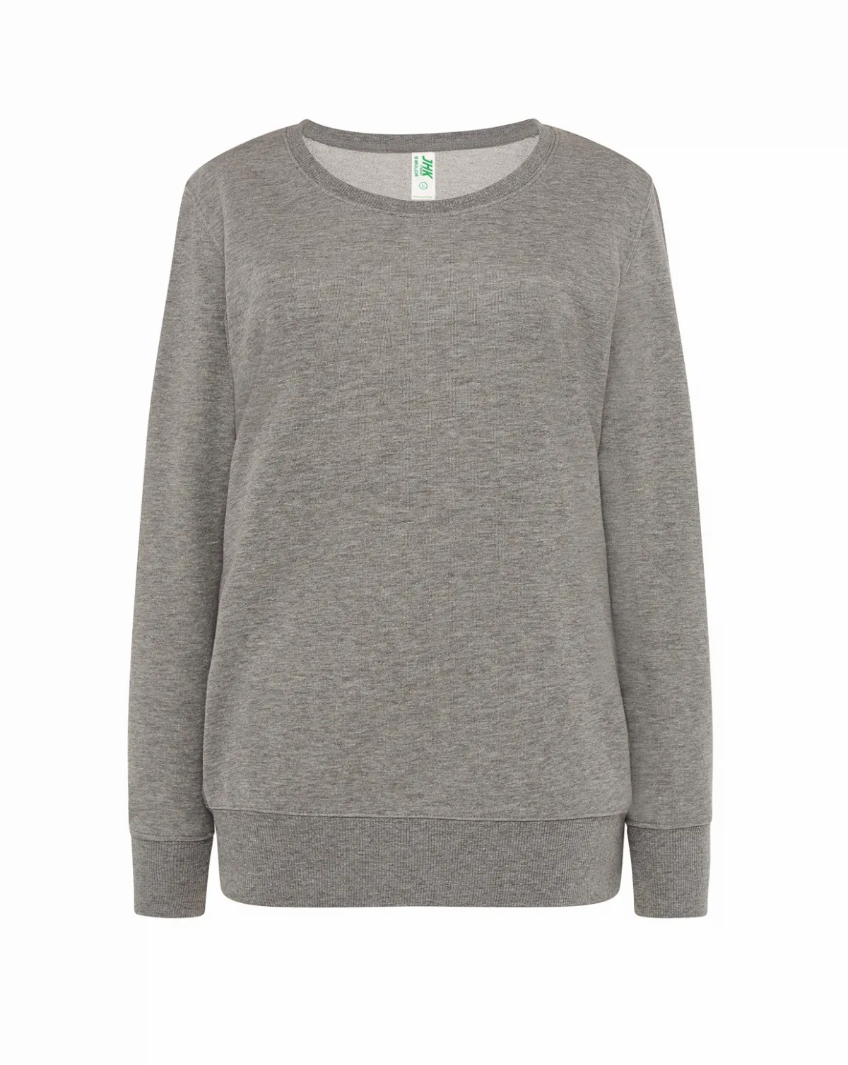 Lady Crew Neck Sweatshirt Grey Melange