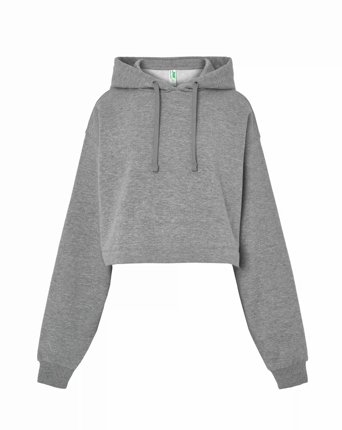 Sweatshirt Lady Cropped Grey Melange