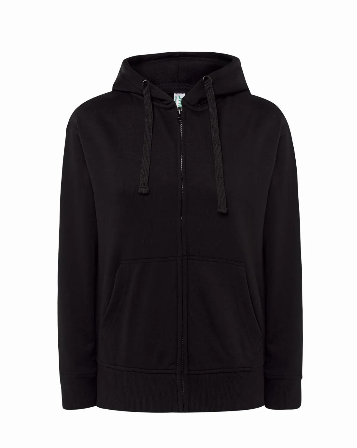 Lady Full Zip Hooded Sweatshirt Black