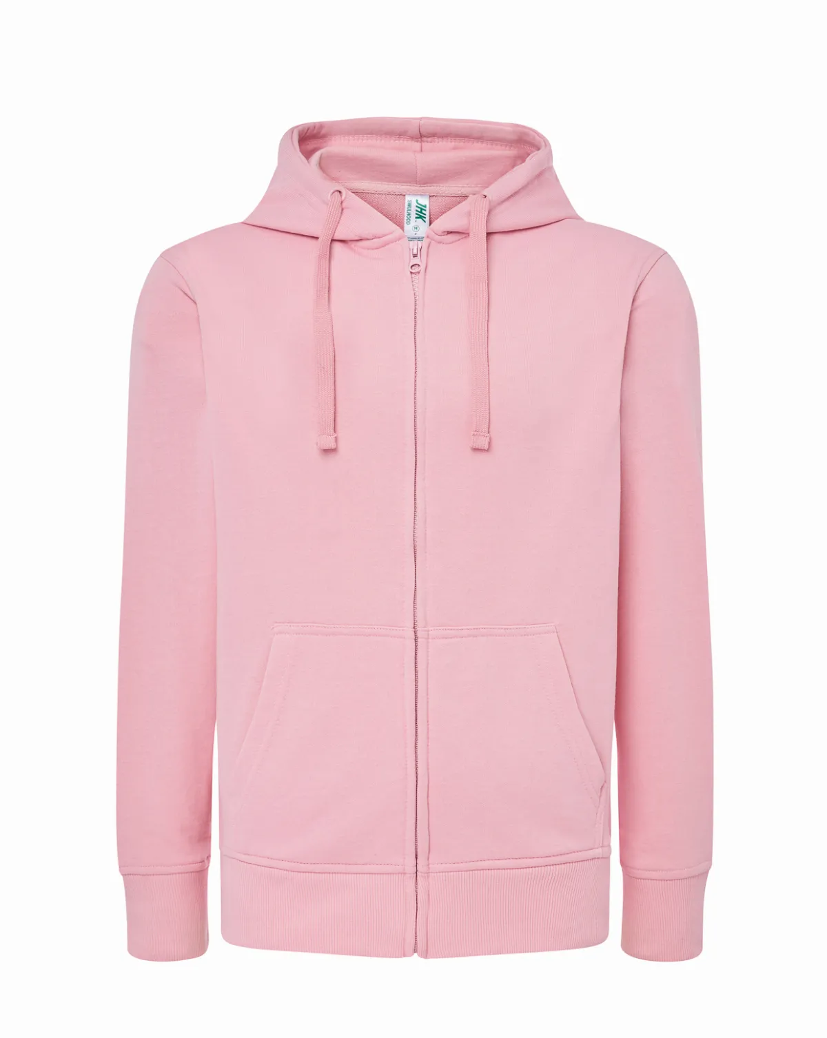 Lady Full Zip Hooded Sweatshirt Pink