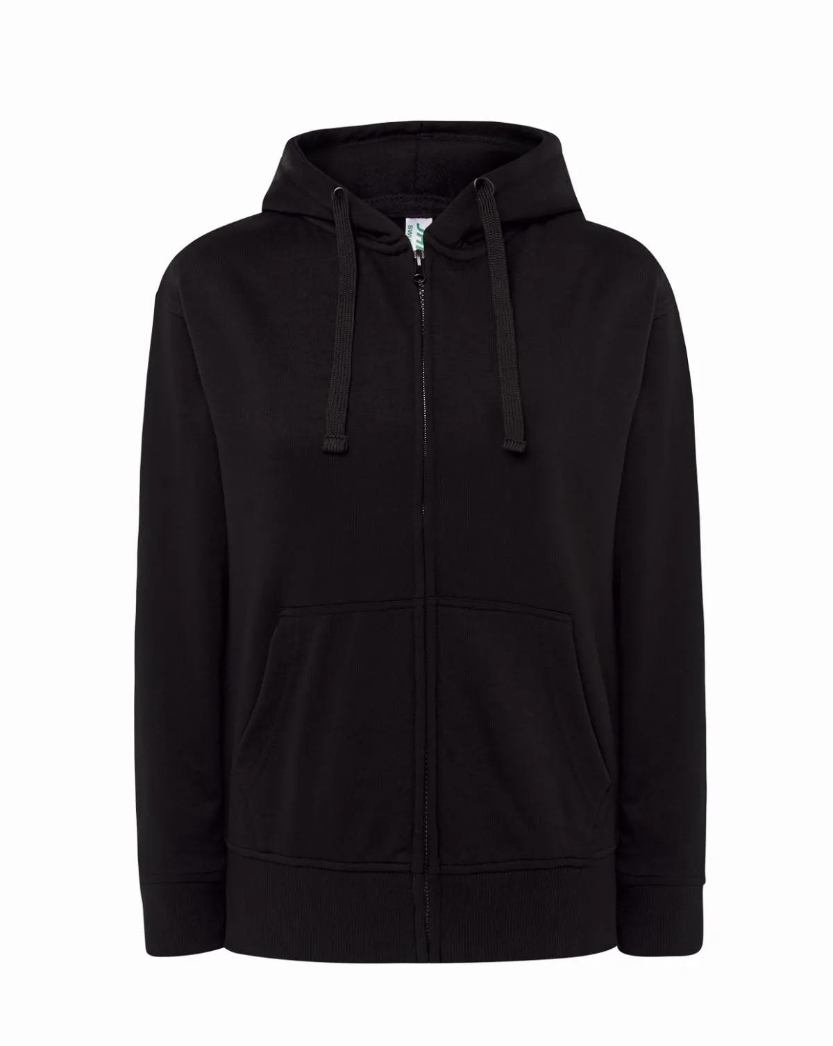 Hooded Lady French Terry Sweatshirt Black
