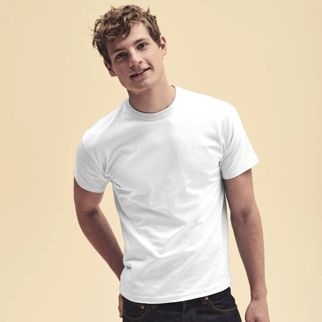  Fruit of the Loom Camiseta Adulto Blanca Original T