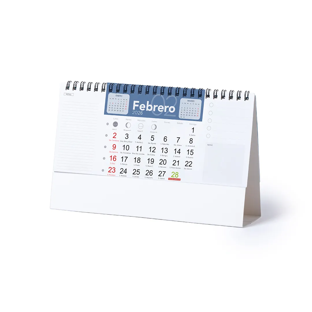 CALENDARIO SOBREMESA FEBER - vista 1
