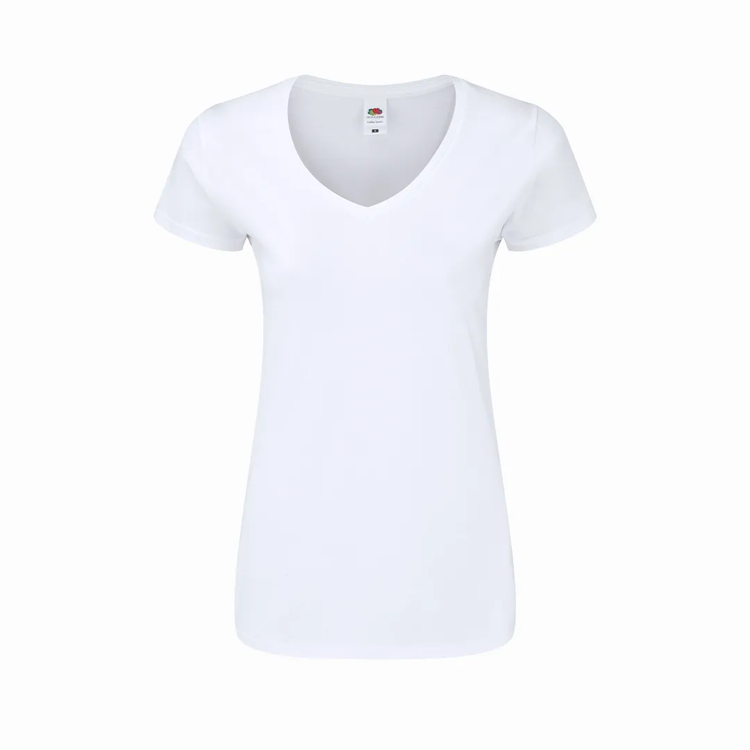 Camiseta Mujer Blanca Iconic V-Neck BLANCO