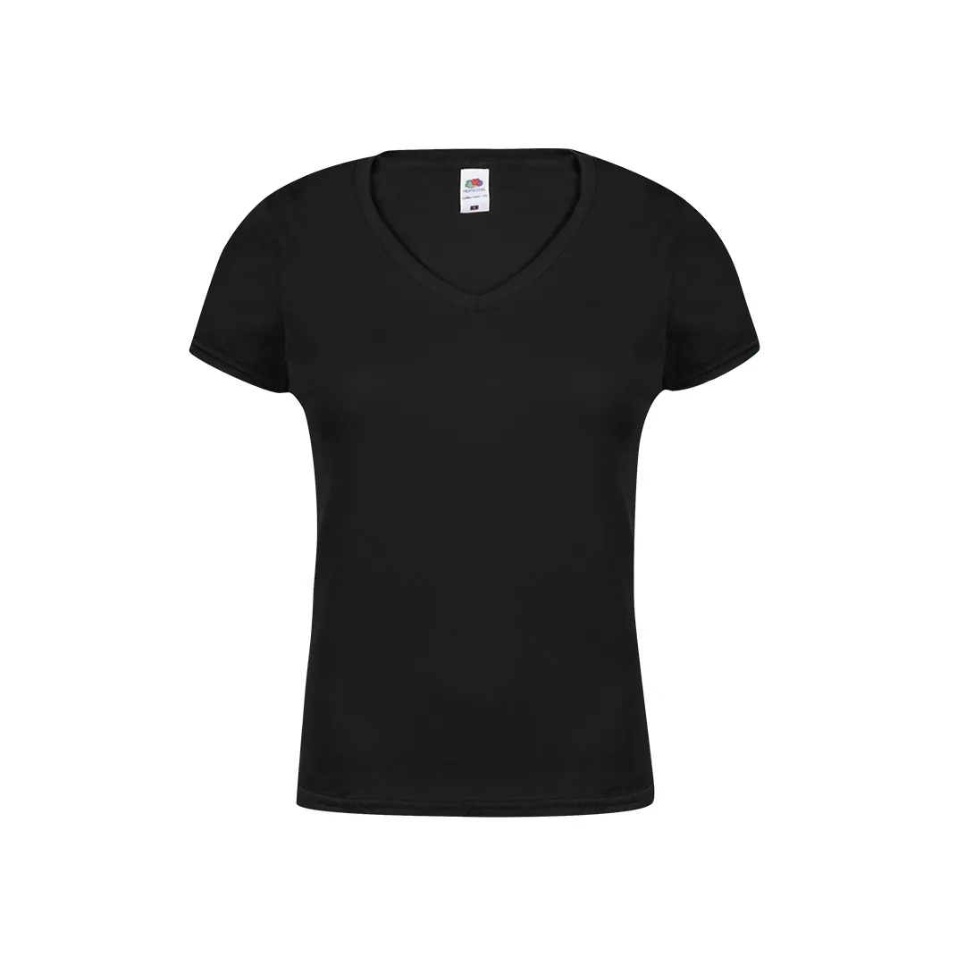 Camiseta Mujer Color Iconic V-Neck NEGRO