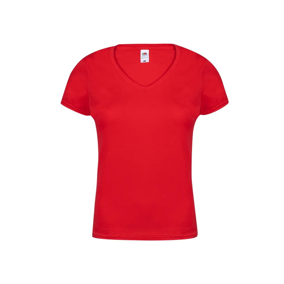 Camiseta Mujer Color Iconic V-Neck ROJO