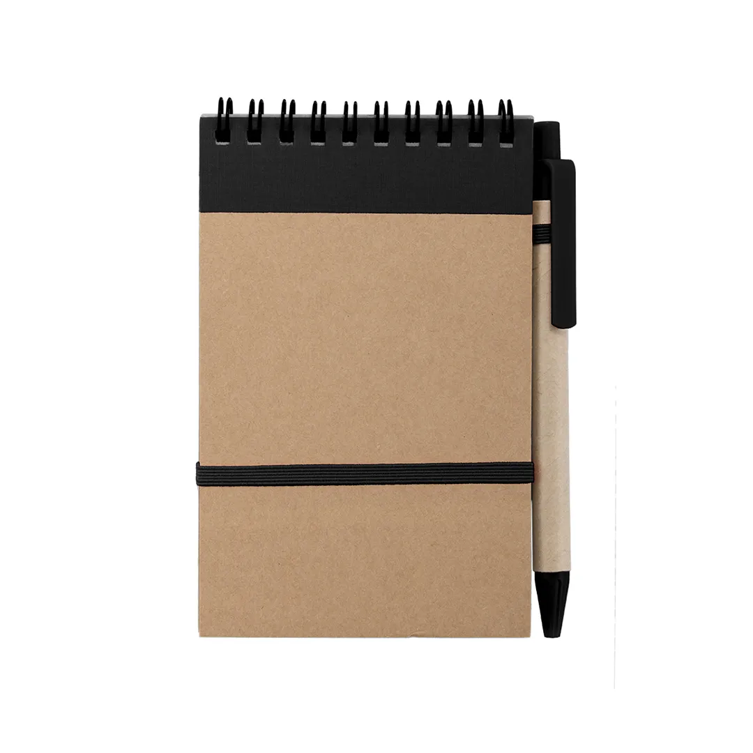 LIBRETA ECOCARD NEGRO