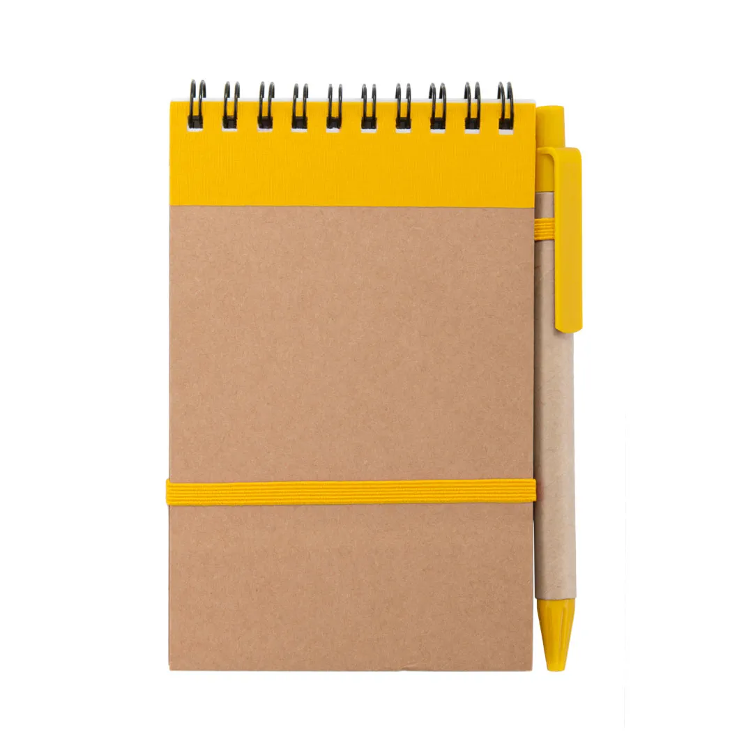 LIBRETA ECOCARD AMARILLO