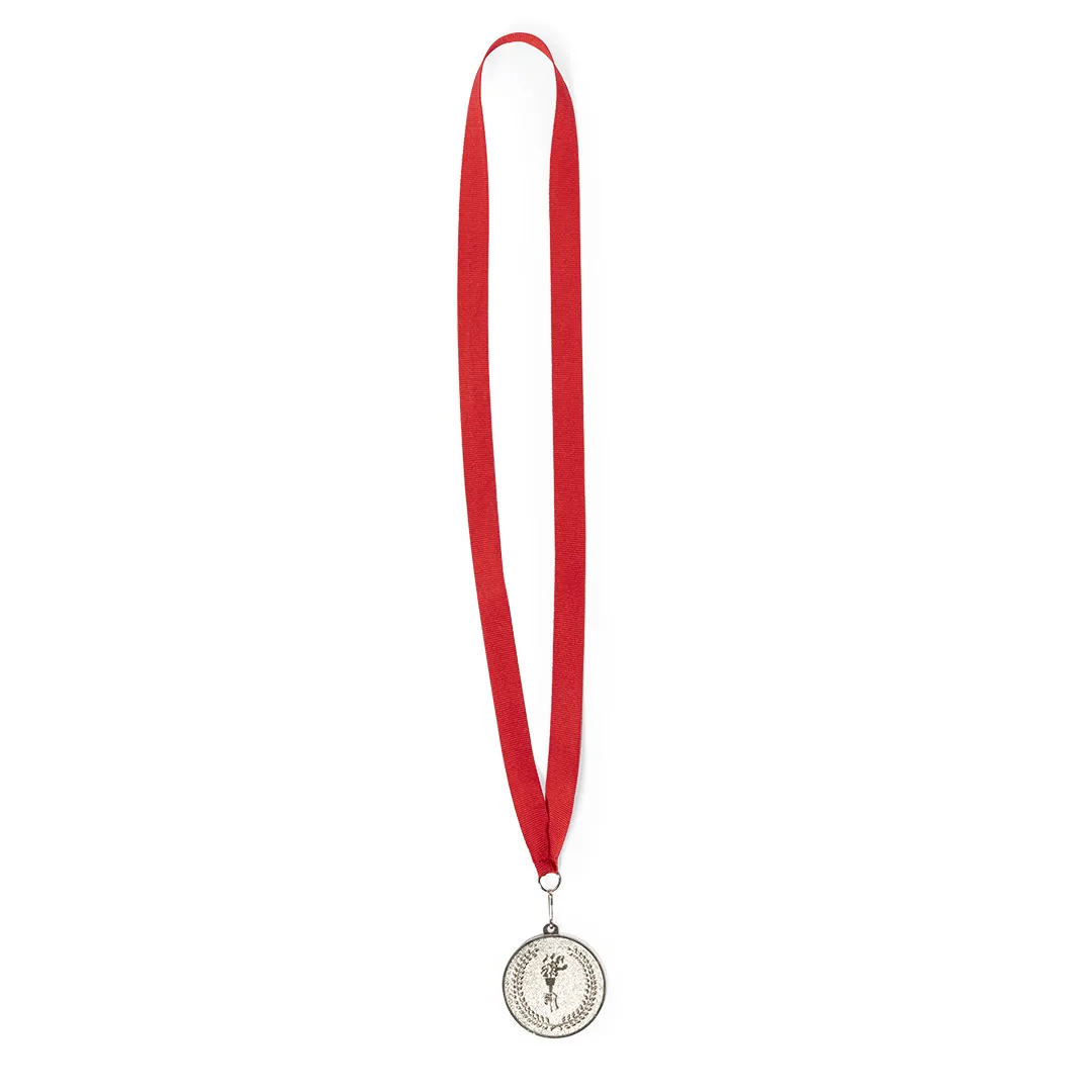 MEDALLA CORUM ROJO/PLATA