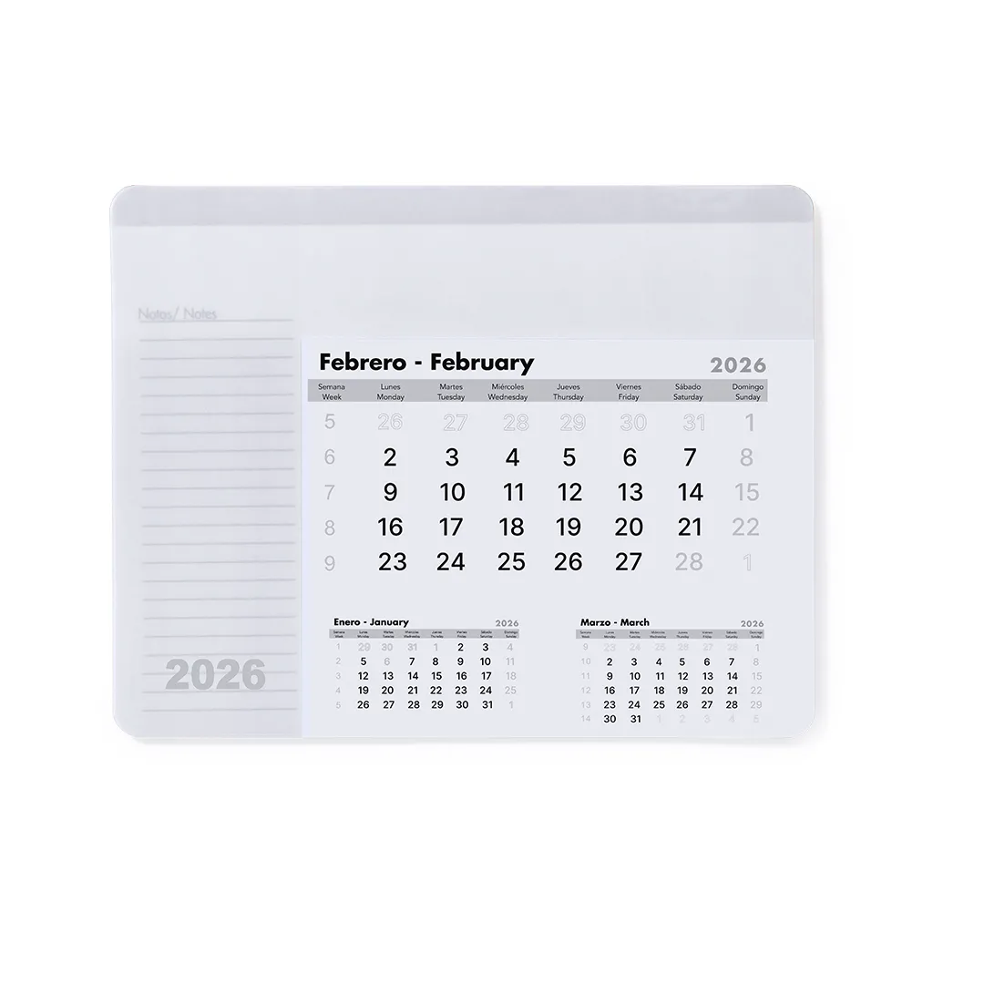 ALFOMBRILLA CALENDARIO RENDUX BLANCO