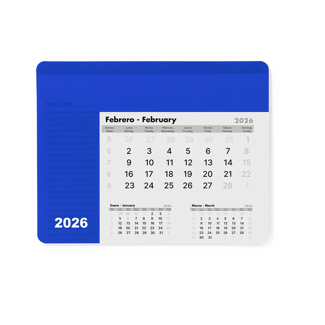 ALFOMBRILLA CALENDARIO RENDUX AZUL