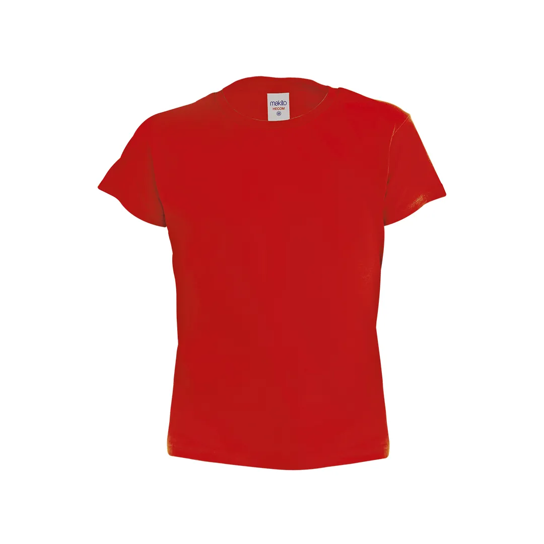 CAMISETA NIÑO COLOR HECOM ROJO