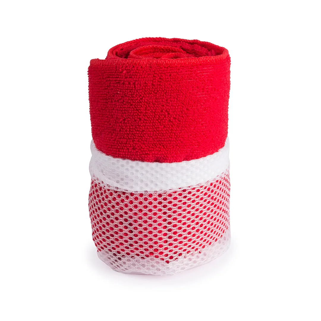 TOALLA ABSORBENTE GYMNASIO ROJO