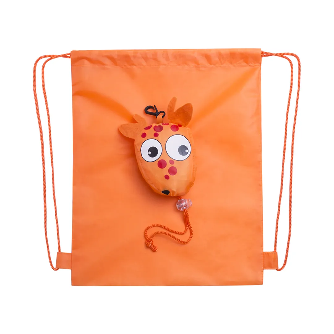 MOCHILA infantil PLEGABLE KISSA NARANJA
