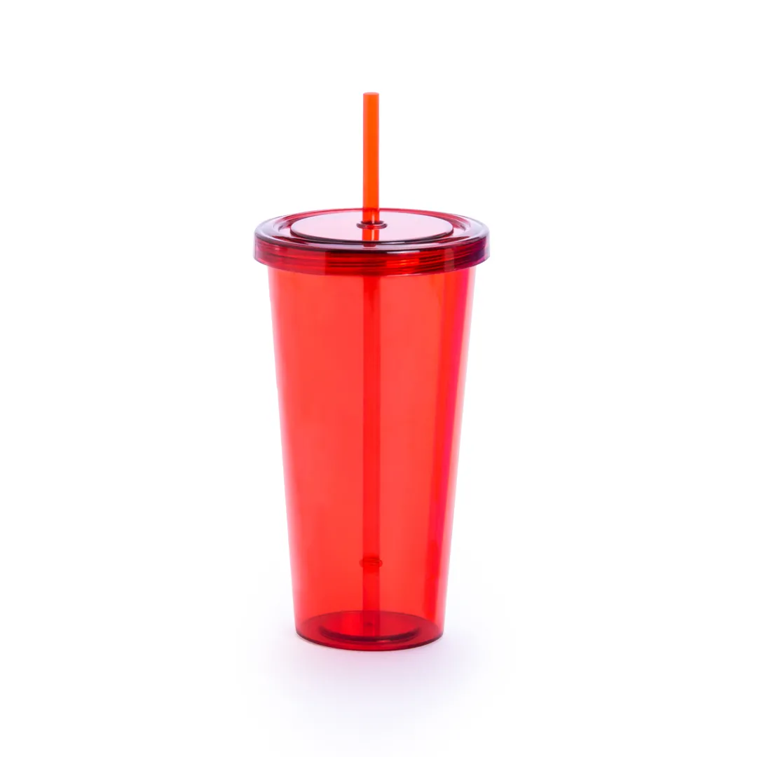 VASO TRINOX ROJO