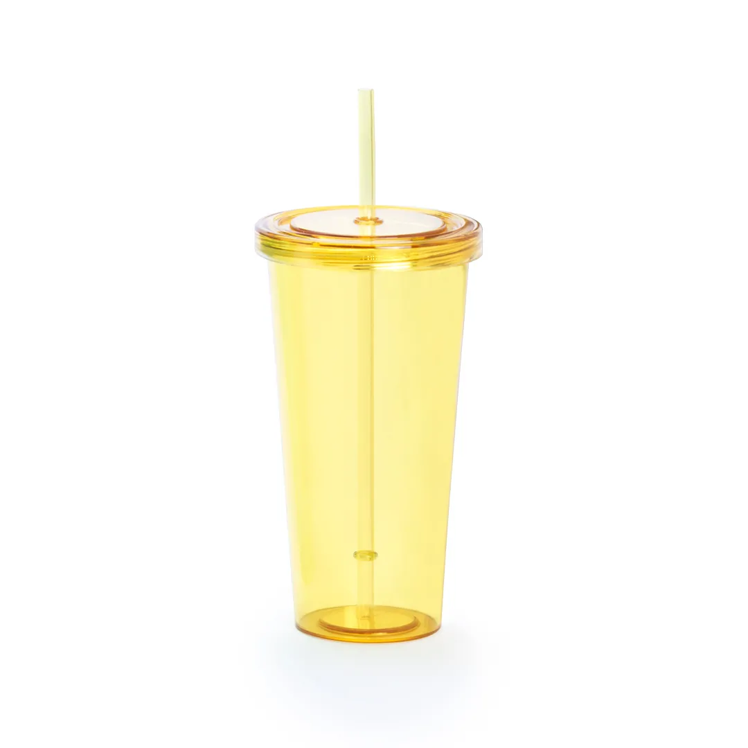 VASO TRINOX AMARILLO