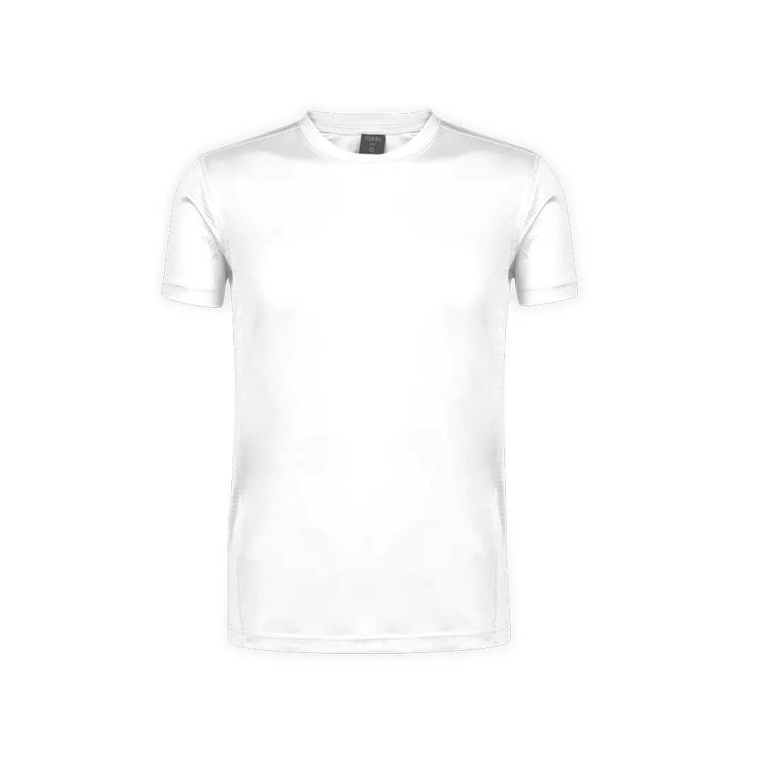 CAMISETA ADULTO TECNIC ROX -tejido panel de abeja BLANCO