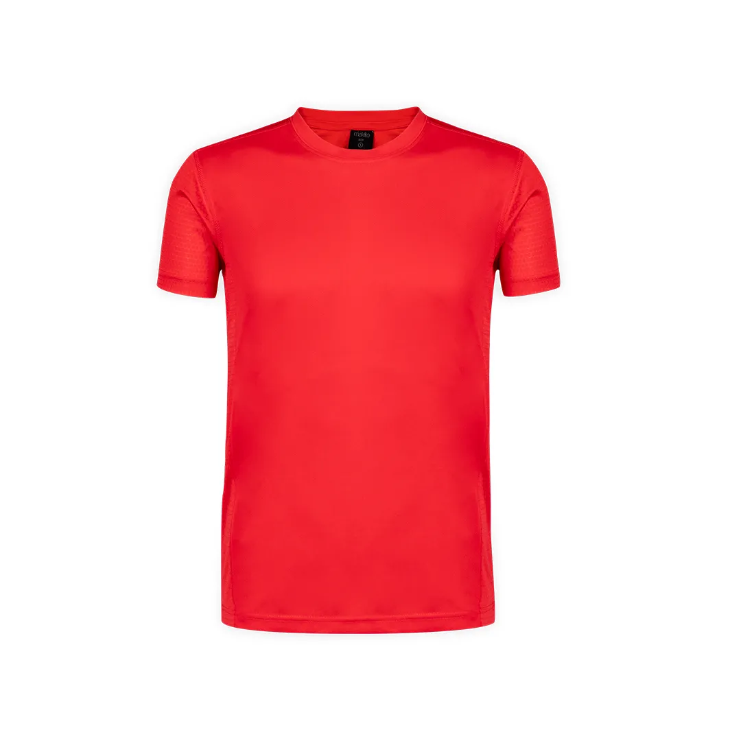 CAMISETA ADULTO TECNIC ROX -tejido panel de abeja ROJO