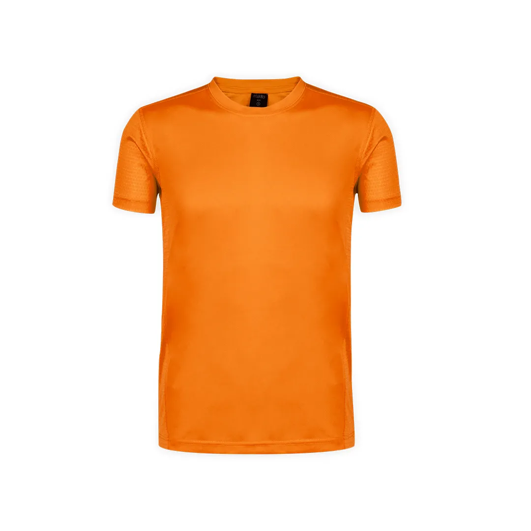 CAMISETA ADULTO TECNIC ROX -tejido panel de abeja NARANJA