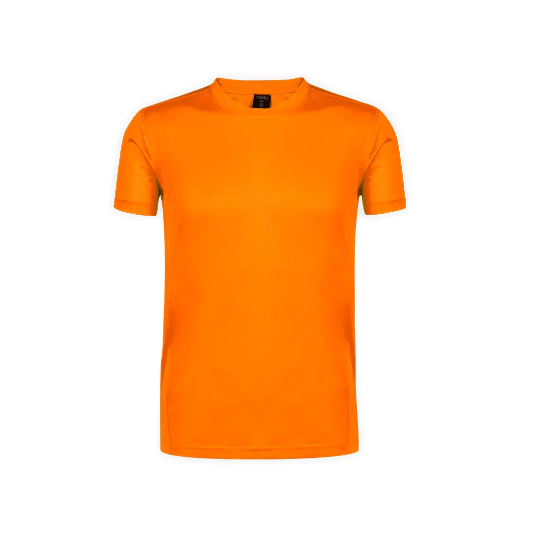 CAMISETA ADULTO TECNIC ROX -tejido panel de abeja NARANJA FLUOR