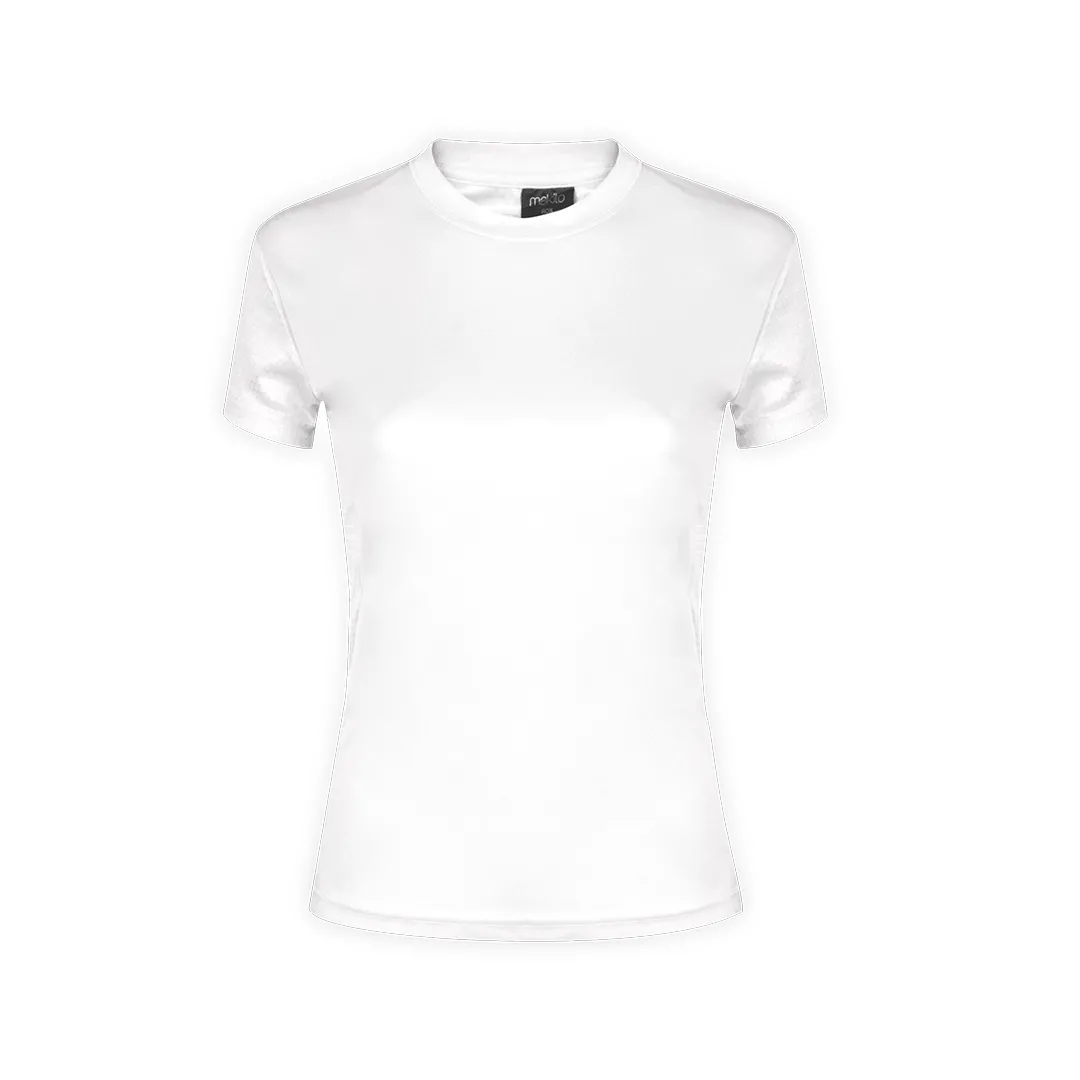 CAMISETA MUJER TECNIC ROX nido de abeja BLANCO
