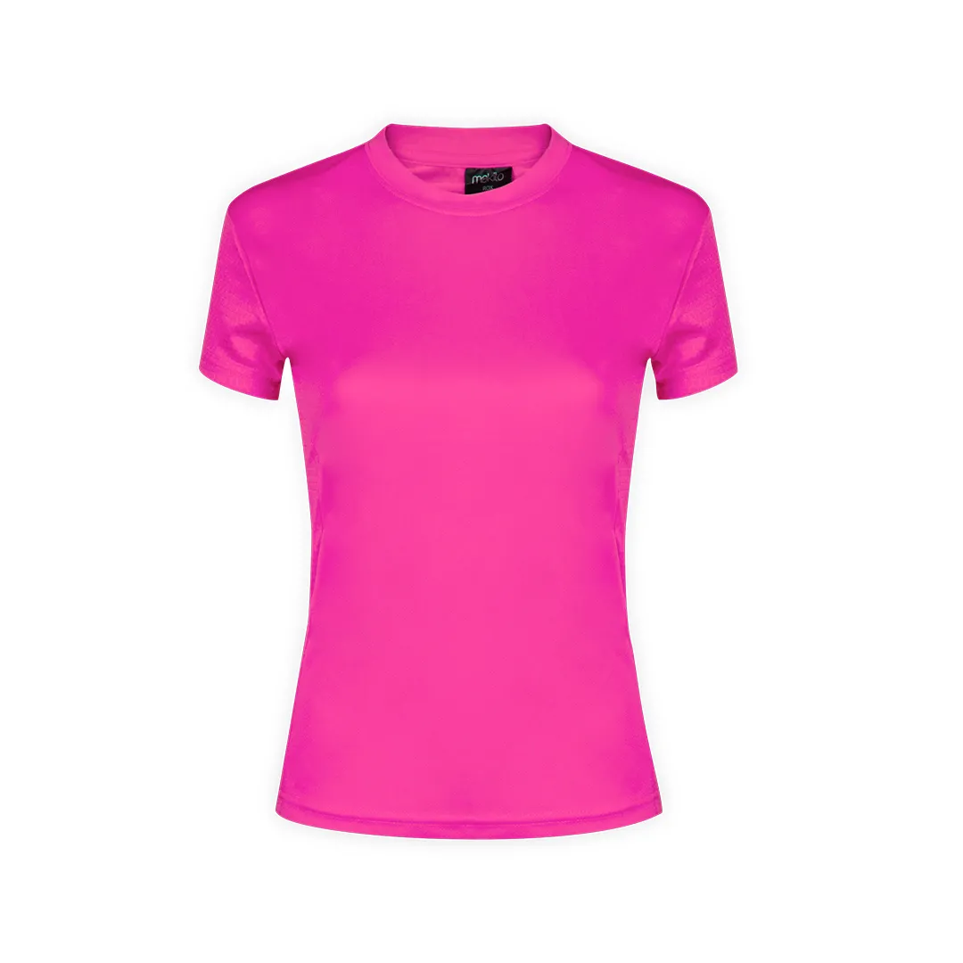 CAMISETA MUJER TECNIC ROX nido de abeja FUCSIA