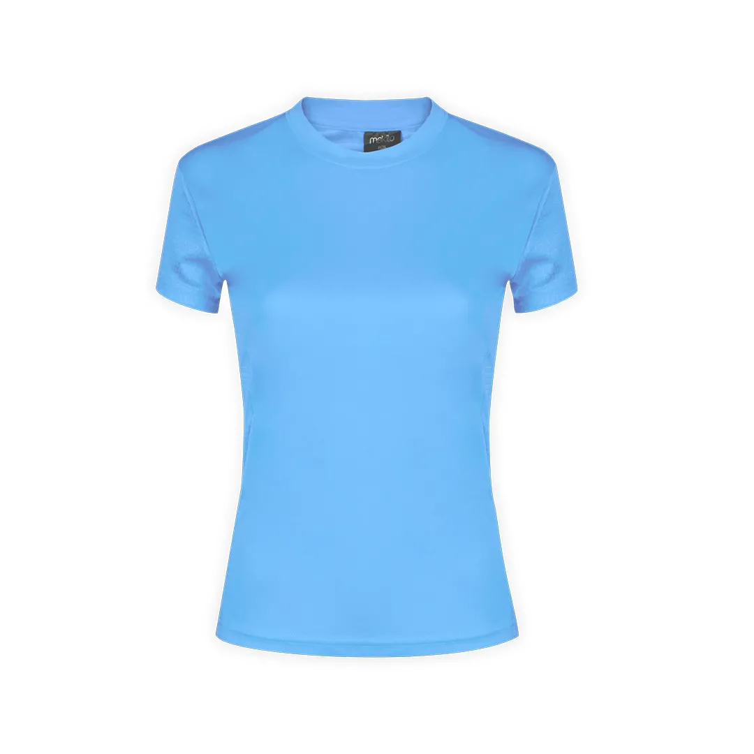 CAMISETA MUJER TECNIC ROX nido de abeja AZUL CLARO