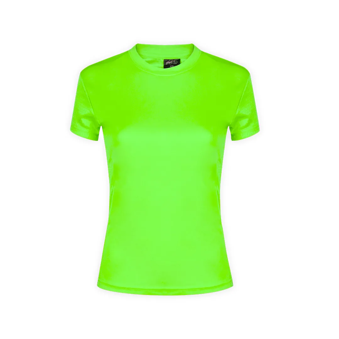 CAMISETA MUJER TECNIC ROX nido de abeja VERDE CLARO