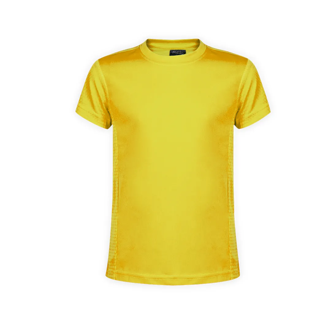 CAMISETA NIÑO TECNIC ROX nido de abeja AMARILLO
