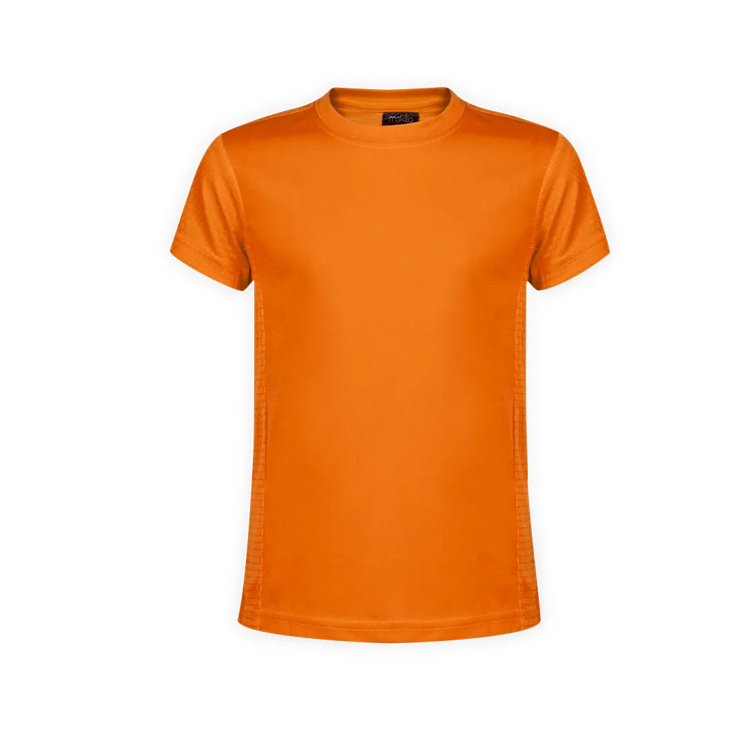 CAMISETA NIÑO TECNIC ROX nido de abeja NARANJA