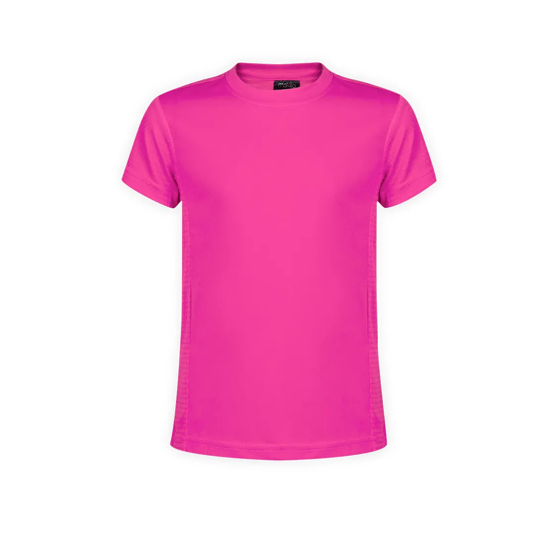CAMISETA NIÑO TECNIC ROX nido de abeja FUCSIA
