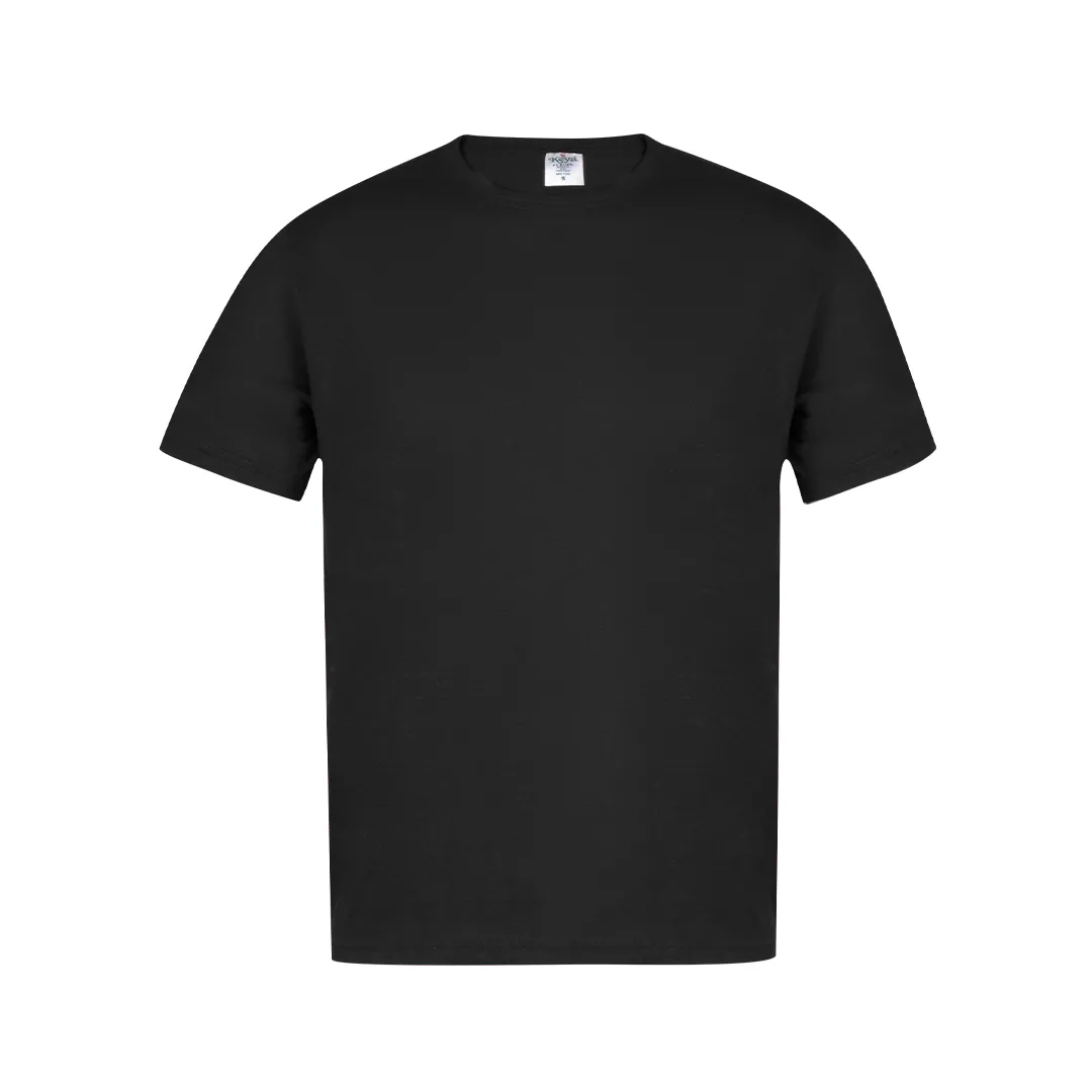 CAMISETA ADULTO COLOR -KEYA- MC130 NEGRO