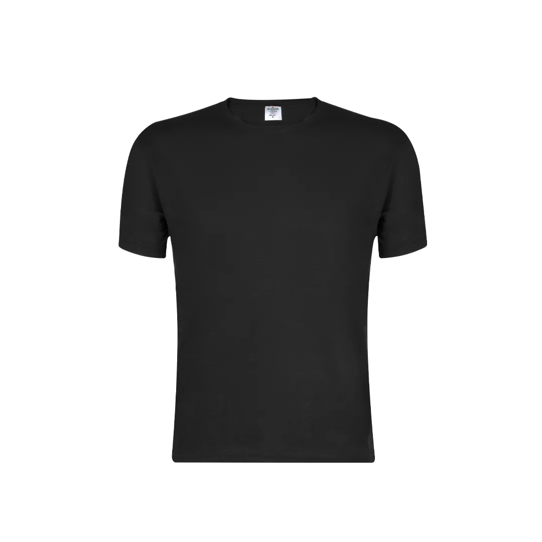 CAMISETA ADULTO COLOR -KEYA- MC180 NEGRO