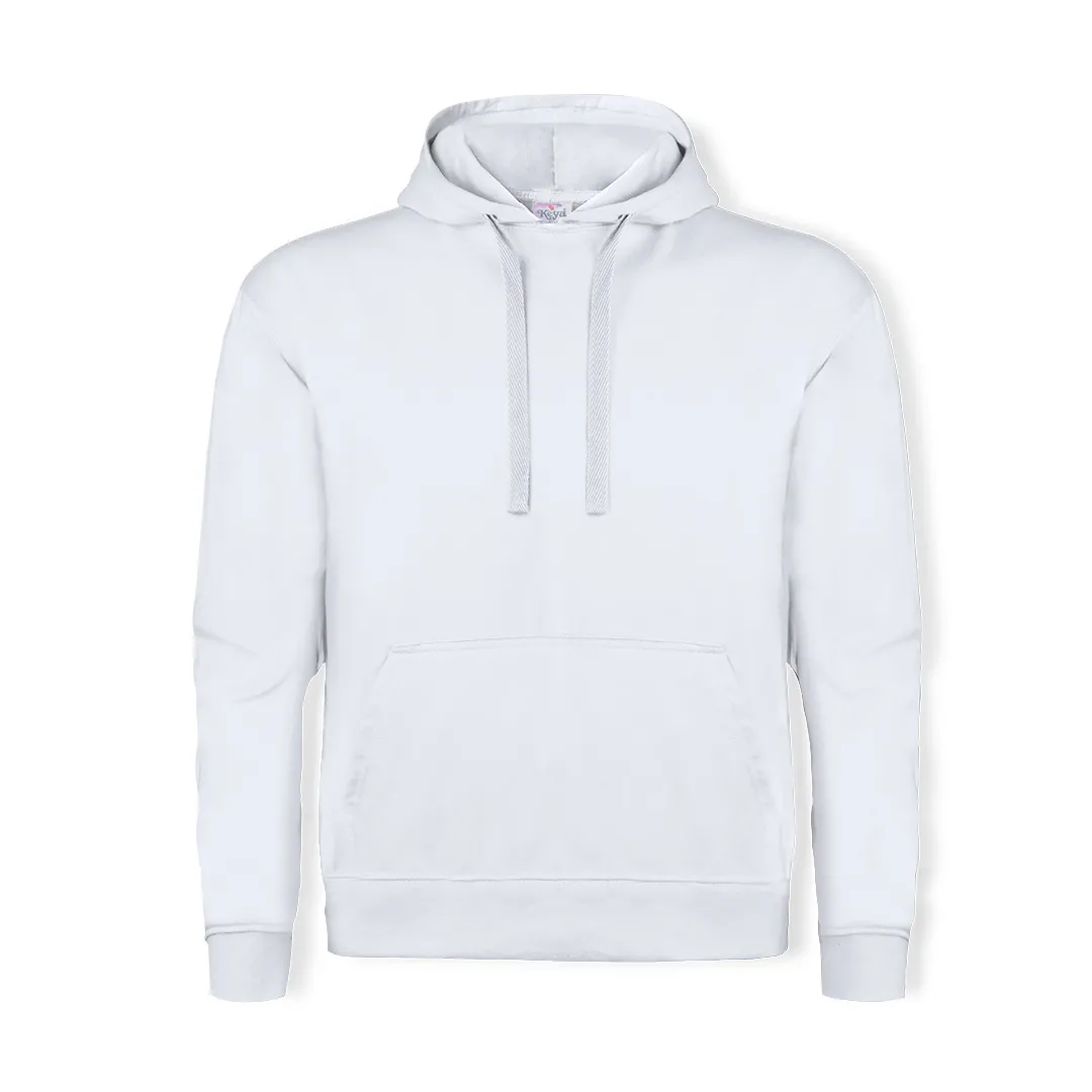 SUDADERA ADULTO CON CAPUCHA -KEYA- SWP28 BLANCO